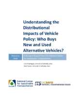 Understanding the Distributional Impacts of Vehicle Policy  Who Buys New and Used Alternative Vehicles