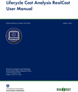 Lifecycle Cost Analysis RealCost User Manual