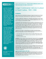 Longer Combination Vehicles Involved in Fatal Crashes 19911996