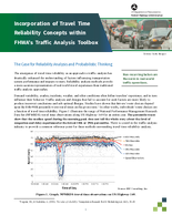 Incorporation of Travel Time Reliability Concepts within FHWAs Traffic Analysis Toolbox Brochure