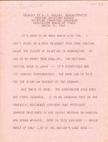 FAA Administrator Najeeb Halaby Speeches 1965