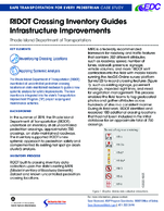 RIDOT Crossing Inventory Guides Infrastructure Improvements