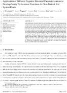 Application of Different Negative Binomial Parameterizations To Develop Safety Performance Functions for NonFederal Aid System Roads
