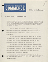 Remarks by Alan S Boyd Under Secretary of Commerce for Transportation at the Opening of 20th Annual Transportation and Logistics Forum of the National Defense Transportation Association Detroit Michigan