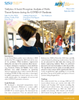 Twilytics A Social Perception Analysis of Public Transit Systems during the COVID19 Pandemic Research Brief