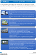 Fact Sheet Industryspecific Site Selection Factors
