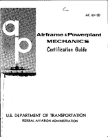 AC 652D Airframe and Powerplant Mechanics Certification Guide Dated 1973