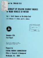 Feasibility of utilizing highway bridges to weigh vehicles in motion  Vol1 Exotic sensors on the bridge deck
