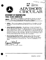 AC 702 ANNOUNCEMENT Airspace Utilization Considerations in the Proposed Construction Alteration Activation and Deactivation of Airports