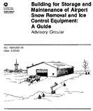 AC 150522015 Buildings for Storage and Maintenance of Airport Snow Removal and Ice Control Equipment