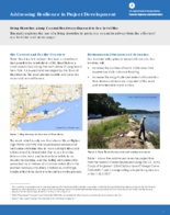Addressing Resilience in Project Development Living Shoreline along Coastal Roadways Exposed to Sea Level Rise