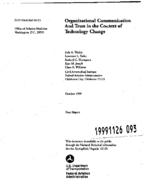 Organizational Communication and Trust in the Context of Technology Change
