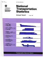 National Transportation Statistics NTS Annual Report 1987