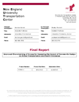 Improved characterizing of access for assessing the impact of community design on active transportation and health outcomes