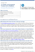 Air Quality and Sustainable Transportation Highlights JulyAugust 2019