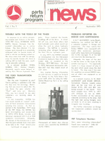 Parts Return Program News September 1978