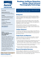 Roadway IceSnow Detection using a Novel Infrared Thermography Technology Summary