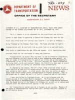 Remarks by US Secretary of Transportation John A Volpe for the American Society for Industrial Security