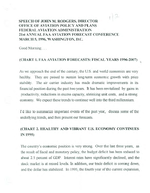 Speech of John M Rodgers Director Office of Aviation Policy and Plans Federal Aviation Administration 21st Annual FAA Aviation Forecast Conference