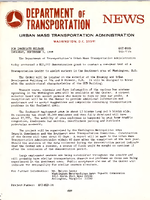 Department of Transportation News Urban Mass Transportation Administration DOT8668