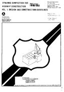Dynamic Compaction for Highway Construction Volume I Design and Construction Guidelines