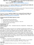 Applying an Equity Lens to Automated Payment Solutions for Public Transportation supporting datasets
