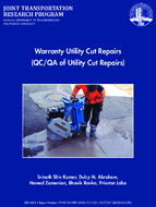 Warranty Utility Cut Repairs QCQA of Utility Cut Repairs