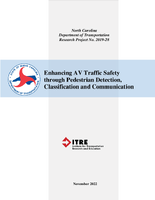 Enhancing AV Traffic Safety through Pedestrian Detection Classification and Communication