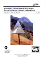 InSAR Deformation Monitoring Generals Highway Sequoia National Park