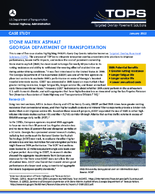 Stone Matrix Asphalt Georgia Department of Transportation case study