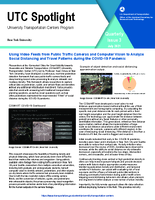 Using Video Feeds from Public Traffic Cameras and Computer Vision to Analyze Social Distancing and Travel Patterns during the COVID19 Pandemic
