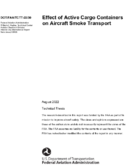 Effect of Active Cargo Containers on Aircraft Smoke Transport