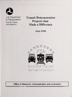 Transit Demonstration Projects That Made a Difference