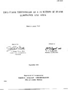 Twoflash thresholds as a function of flash luminance and area