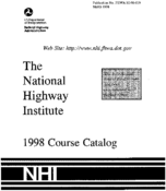 The National Highway Institute 1998 Course Catalog