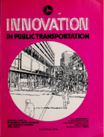 Innovation in Public Transportation A Directory of Research Development and Demonstration Projects Fiscal Year 1976