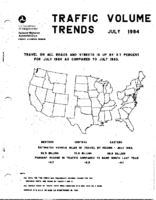 Traffic Volume Trends July 1984