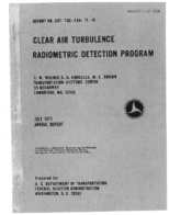 Clear air turbulence radiometric detection program