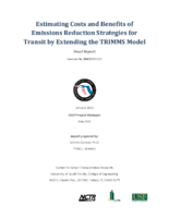 Estimating Costs and Benefits of Emissions Reduction Strategies for Transit by Extending the TRIMMS Model