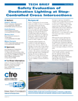 Safety Evaluation of Destination Lighting at StopControlled Cross Intersections Brief