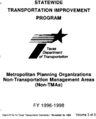 Abilene Metropolitan Area Transportation Improvement Program Fiscal Years 19961998