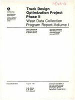 Truck Design Optimization Project TDOP Phase II Wear Data Collection Program Report