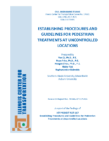 Establishing procedures and guidelines for pedestrian treatments at uncontrolled locations