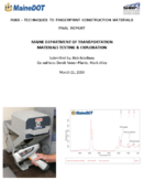 R06BTechniques to Fingerprint Construction Materials