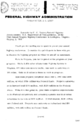 Remarks by F C Turner Federal Highway Administrator US Department of Transportation at the 22nd Annual Virginia Highway Conference in Lexington