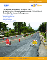 Do Equity and Accountability Get Lost in LOSTs An Analysis of Local Return Funding Provisions in Californias Local Option Sales Tax Measures for Transportation