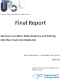 Business Location Data Analysis and Editing Interface Tool Development