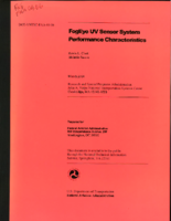 FogEye UV Sensor System Performance Characteristics