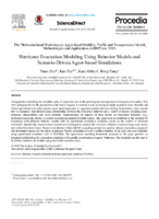 Hurricane Evacuation Modeling Using Behavior Models and ScenarioDriven Agentbased Simulations