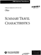 1995 American Travel Survey Summary Travel Characteristics Ohio